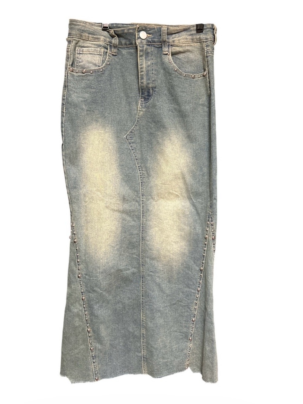 PTCL Ethical Clothing Mermaid, studded denim skirt